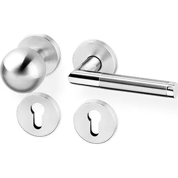 Dveřní kování ACT SERVIS ACT - Luka R PullBloc Provedení: PZ LI (klika levá/koule), Povrch: IN - nerez