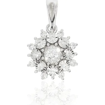 Přívěsek Zlatnictví Helios Zlatý přívěsek osázený diamanty