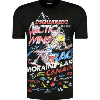 Pánské tričko Dsquared2 Tričko Cool | Barva:černý | Velikost:M