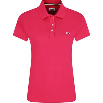 Tommy Jeans Polokošile TJW TOMMY CLASSICS | Barva:malinově růzový | Velikost:S