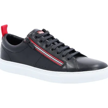 Pánské tenisky HUGO Kůžoné plátěné tenisky Futurism Tenn | Barva:černý | Velikost:40