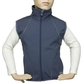 Dětská softshellová vesta Fantom s fleecem tmavě šedá velikost 158