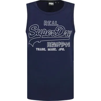 Pánské tričko Superdry Tank top VL OUTLINE POP VEST | Barva:tmavě modrá | Velikost:M
