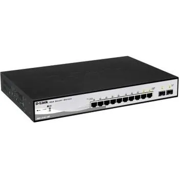 Switch D-Link DGS-1210-10P L2/L3 Smart+ PoE switch, 8x GbE PoE+, 2x SFP, PoE 65W, fanless + Doprava ZDARMA