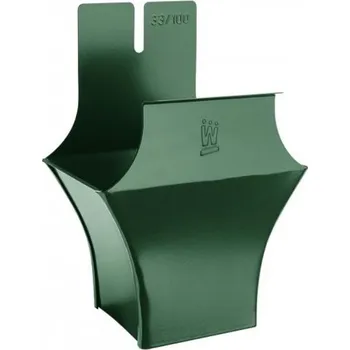 okap Kotlík hliníkový hranatý mechově zelený 250/80 mm