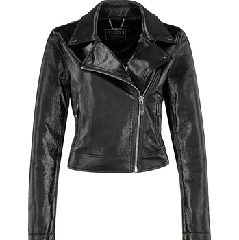 GUESS JEANS Bunda AGNES | Barva:černý | Velikost:S