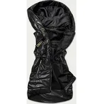 Lesklá černá vesta s kapucí (B8130-1) odstíny černé XL (42)