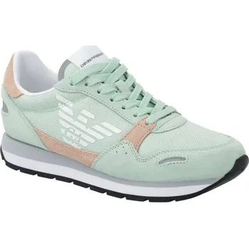 Dámská obuv Emporio Armani Tenisky s přídavkem kůže | Barva:zelený | Velikost:37