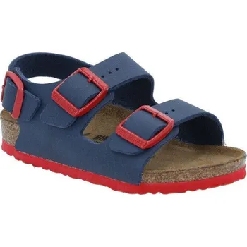 Chlapecké sandály Birkenstock Sandály Milano s přídavkem kůže | Barva:tmavě modrá | Velikost:26
