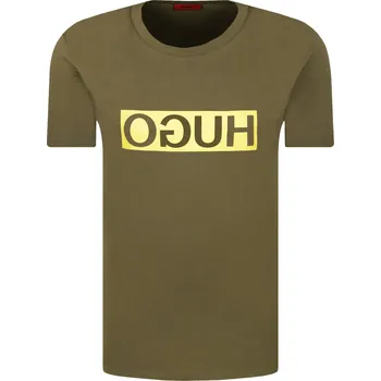 Pánské tričko HUGO Tričko Dicagolino202 | Barva:khaki | Velikost:L