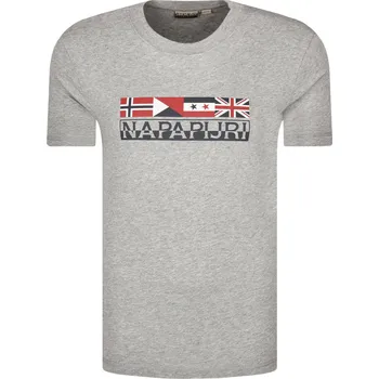Pánské tričko Napapijri Tričko SIDHI | Barva:šedý | Velikost:S