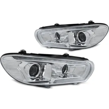 Přední světlomet TUNING-TEC Přední světla VW Scirocco 14-17 - chrom LED SEQ