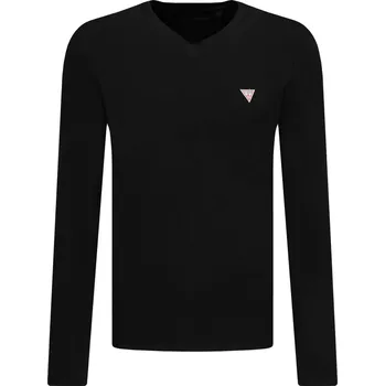 Pánské tričko GUESS JEANS Tričko s dlouhým rukávem | Barva:černý | Velikost:L