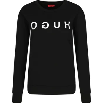 Dámský svetr HUGO Mikina The HUGO sweater | Barva:černý | Velikost:L