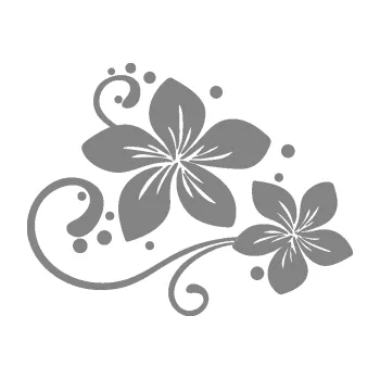 Samolepící dekorace SAMOLEPKA Květina dekor 035 pravá (17 - šedá) NA AUTO, NÁLEPKA, FÓLIE, POLEP, TUNING, VLASTNÍ TEXT, TISK, AUTOSAMOLEPKY.cz, POLEPY, OBRÁZEK, LOGO, SAMOLEPKY