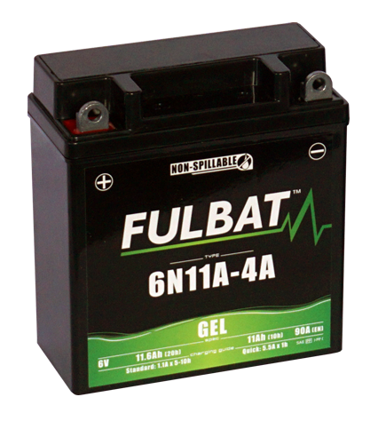 Fulbat Motorrad-Batterie 6N11A-1B – 6V, 11Ah, Für Roller, Moped & Kleine Motorräder