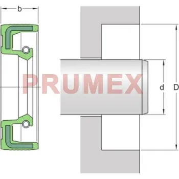 Gufero 34x44x8 (NBR-A) HMS5 RG SKF