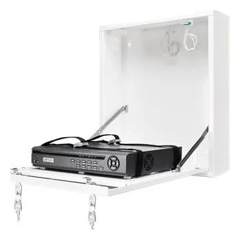 DVR/NVR/HVR záznamové zařízení CP PLUS CP-PR-103 Uzamykatelná skříňka na zeď pro velké DVR / NVR přehrávače (bílá)
