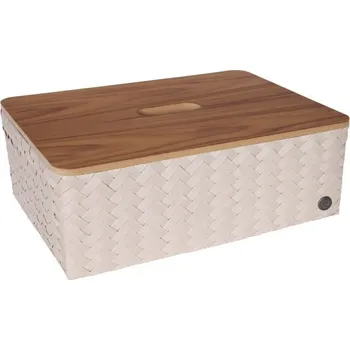 Úložný box HANDED BY Úložný koš s víkem Grand optimum & lid, champagne
