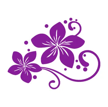 Samolepící dekorace Květina dekor 035 levá (14 - fialová) SAMOLEPKA NA AUTO, NÁLEPKA, FÓLIE, POLEP, TUNING, VLASTNÍ TEXT, TISK, AUTOSAMOLEPKY.cz, POLEPY, OBRÁZEK, LOGO, 3D STICKERS