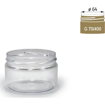 Dóza na potraviny Dóza typ 23 PET 100ml 14g čirá (G70/400)