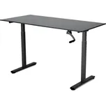 Polohovací stůl Liftor Entry 160 x 80 cm Černá / Černá podnož, manuálně výškově nastavitelný