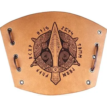 Karnevalový kostým imago Kožený nátepník Viking - Odinovo kopí Gungni