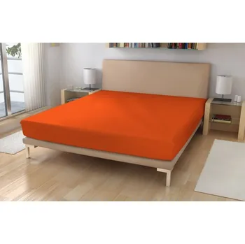 Prostěradlo Polášek Holešov Prostěradlo froté č.32 cihlová Červená 85% bavlna + 15% polyamid Oranžová 90x200