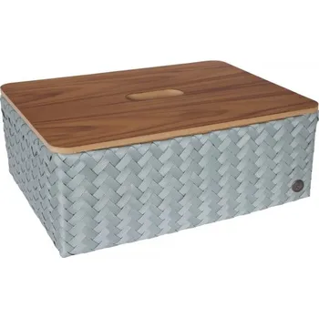Úložný box HANDED BY Úložný koš s víkem Grand optimum & lid, greyish green