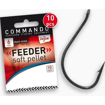Rybářský háček Carp Zoom Háčky Feeder Soft Pellet - 10 ks/vel. 6