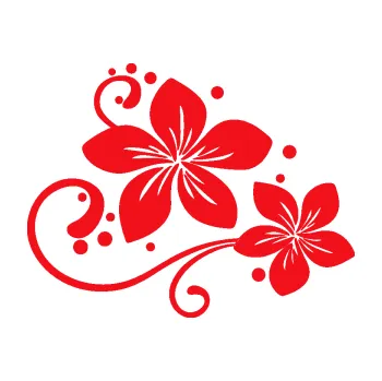 Samolepící dekorace SAMOLEPKA Květina dekor 035 pravá (10 - červená) NA AUTO, NÁLEPKA, FÓLIE, POLEP, TUNING, VLASTNÍ TEXT, TISK, AUTOSAMOLEPKY.cz, POLEPY, OBRÁZEK, LOGO, SAMOLEPKY