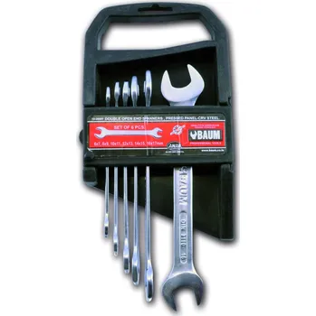 Klíč Sada maticových klíčů oboustranných otevřených 6 ks DIN 3110 Baum DIN 3110 tryskané chromované