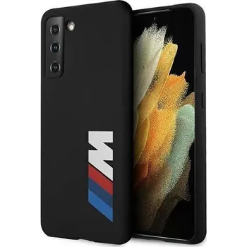 Pouzdro na mobilní telefon BMW - Samsung Galaxy S21 Plus - Silikonový kryt BMW (BMHCS21MMSLBLBK) černý
