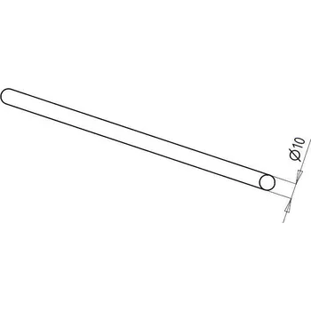 Zábradlí Nerez výplň - PLNÁ ø10 (12) mm Průměr prutů: 10 mm, Délka: 300cm