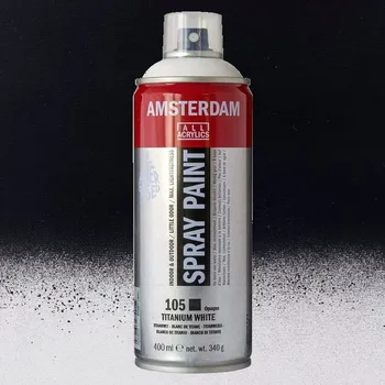 Barva ve spreji Akrylový sprej AMSTERDAM 400ml, Lamp Black