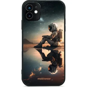 Pouzdro na mobilní telefon Lesklý kryt Mobiwear Glossy - Apple iPhone 11 - G003G Astronaut na samotce (Prémiové lesklé pouzdro, obal, kryt Mobiwear Glossy na mobil Apple iPhone 11 - G003G Astronaut na samotce, materiál Plast + TPU silikon - krytí po všech stranách, neošoupatelný)