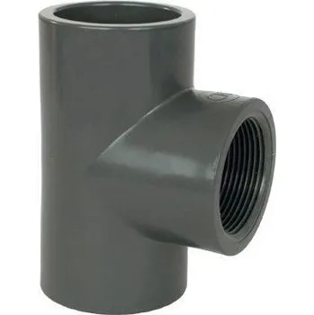 plotová tvarovka PVC tvarovka - T-kus 90° 50 x 6/4“ int.