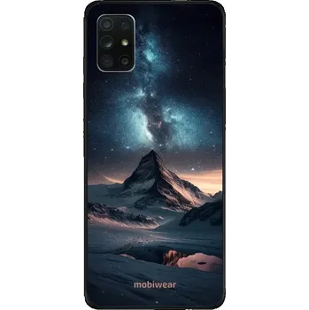 Pouzdro na mobilní telefon Lesklý kryt Mobiwear Glossy - Samsung Galaxy A71 - G006G Hora s hvězdnou oblohou (Prémiové lesklé pouzdro, obal, kryt Mobiwear Glossy na mobil Samsung Galaxy A71 - G006G Hora s hvězdnou oblohou, materiál Plast + TPU silikon - krytí po všech stranách,)