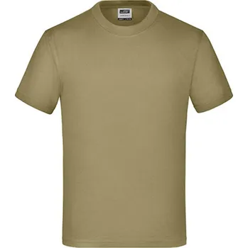 Chlapecké tričko James&amp;Nicholson Dětské triko JN019 Khaki XL (146/152)