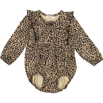 MARMAR Body s volánky "Brown Leo" VELIKOST: 74/9 měsíců
