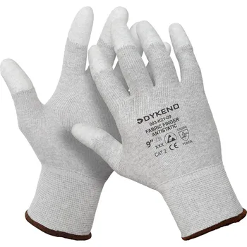 Pracovní rukavice Fabric Finger antistatic antistatické rukavice máčené prsty 06