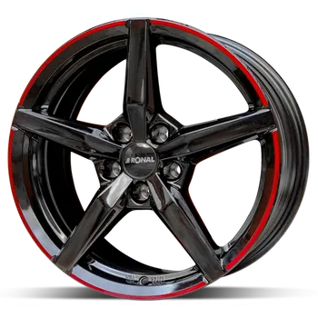 Disk Alu disk Ronal R69 MCR 7,5x17 5x112 ET52 černý lesklý červený