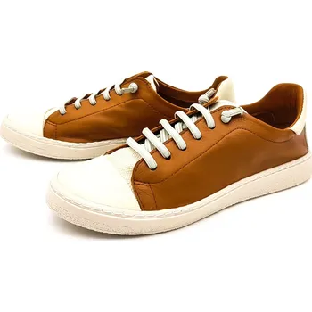 Dámské polobotky Dámské kožené tenisky 6356 hnědá CHACAL Barva: hnědá, Velikost: 40