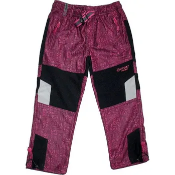 Dětské kalhoty na jaro, leto, podzim OUDOORD fialové 453/52 vel. 104