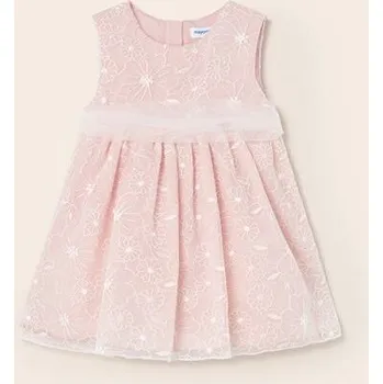 Kojenecké šaty růžové šaty na svatbu Mayoral 1948-76 velikost 86