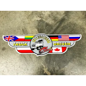 Samolepicí dekorace na vozidlo Samolepící dekory "AVISA" TRUCK DRIVER - INTERNACIONAL 13,5x48cm