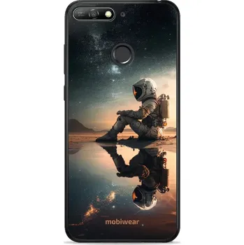 Pouzdro na mobilní telefon Lesklý kryt Mobiwear Glossy - Huawei Y6 Prime 2018 / Honor 7A - G003G Astronaut na samotce (Prémiové lesklé pouzdro, obal, kryt Mobiwear Glossy na mobil Huawei Y6 Prime 2018 / Honor 7A - G003G Astronaut na samotce, materiál Plast + TPU silikon - krytí po)