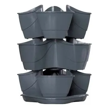 Květináč Kaskáda COUBI 3patra - světle zelená