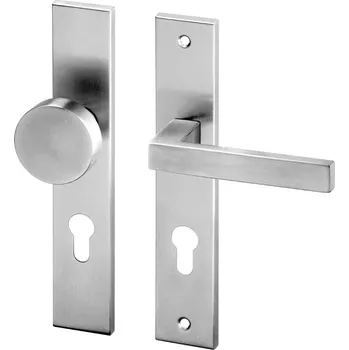 Dveřní kování AC-T Dveřní kování KOLN HR ECO nerez klika/koule Barevné provedení: nerez, Provedení: klika levá PZ/koule, Rozměr: 72 mm