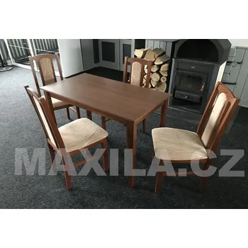 Jídelní set Jídelní set 4+1 Robin Vyberte Tkaninu:: Tkanina 19, Vyberte Moření:: Komplet ořech